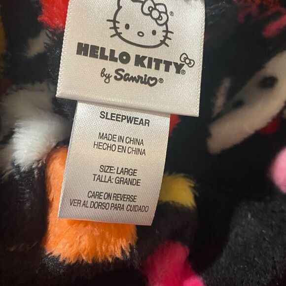 Hello Kitty “Heart Suckers” Fuzzy Soft Touch Pajama Pants Womens size Large New - Picture 11 of 11